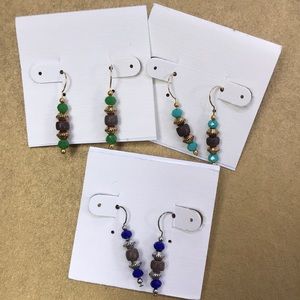 Colorful Beaded Dangle Earrings